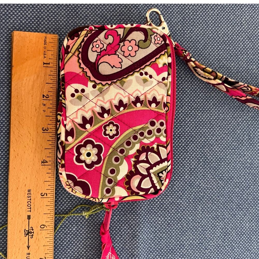 Vera Bradley Vintage 1990s "Very Berry Paisley" Tech Case  with Wristband NWT - Picture 7 of 7